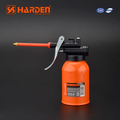 HARDEN 670003 300ml Professional Pump Oil Can – Heavy Duty Steel Body with Flexible Metal Spout; Model : 670003_img_0