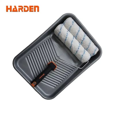 HARDEN 9" 4Pcs Roller Brush Set Cost-effective smart paint roller, painting rollers and brushes, microfiber paint roller set; 620134_img_0