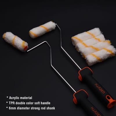 HARDEN 4" Paint Roller Cover 10Pcs Pack combo 620131_img_3
