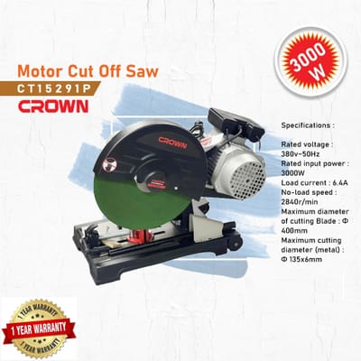 CROWN,CT15291P,Professional Profile Cutting Machine, 3000W, 400mm, Motor Cut Off Saw, Model: CT15291P_img_0