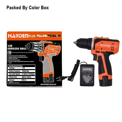 HARDEN 12V Cordless Drill/Driver Kit | 22Nm Torque | 2000mAh Battery & Charger Included | Model: 756012_img_6