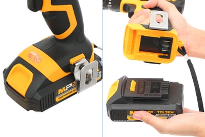 TOLSEN 87215 20V LI-ION Cordless Impact Drill / Screwdriver with Battery, Charger and 15pcs Accessories, ( Screwdriving / Drilling / Impact drilling ); Model 87215_img_3