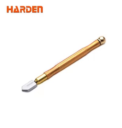 HARDEN Professional Glass Cutter (Auto-Oil ), 185mm, with Aluminum Alloy Handle cutting ability: 5 - 15mm thick glass; 570353_img_0