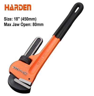 HARDEN Pipe Wrench (8" | 10" | 12" | 14" | 18" | 24" | 36" | 48"), Professional Heavy Duty Chrome Vanadium; 600810 - 600817_img_13