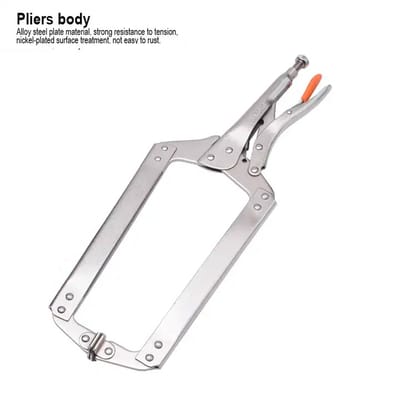 HARDEN 18" Grip Locking Pliers (C-Clamp), Lock Grip Ring Plier Tool, C Clamp, C Locking Ring Hose Clamp, Vice Grip Pliers, Locking Pliers, Quick Release C-Clamp Straight Jaw Locking Pliers; 560648_img_1
