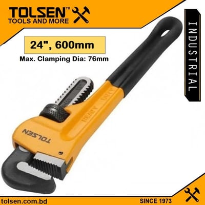 TOLSEN Industrial Pipe Wrench ( 8" | 10" | 12" | 14" | 18" | 24" | 36" ) High quality Dipped handle_img_6