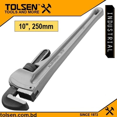 TOLSEN Lightweight Industrial Solid Aluminum Pipe Wrench ( 10" | 12" | 14" | 18" | 24" | 36" | 48" )_img_1