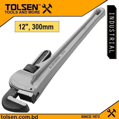 TOLSEN Lightweight Industrial Solid Aluminum Pipe Wrench ( 10" | 12" | 14" | 18" | 24" | 36" | 48" )_img_2