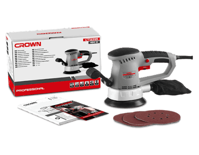 CROWN CT13395 Professional Rotary Sander, 450W, Round, 150mm; CT13395_img_2