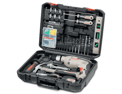 CROWN CK10-XA98 Professional Impact Drill With 98pcs Set of Tools & Accessories, Electric drill set, Model: CK10-XA98_img_5