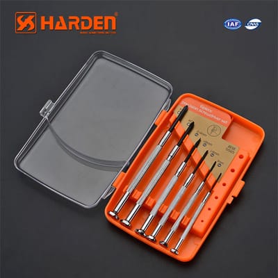 HARDEN 6Pcs CRV Precision Screwdriver Set; Model: 550121_img_0