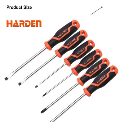 HARDEN 6Pcs Screwdriver Set Magnetic Precision Screw Drive 550396_img_0