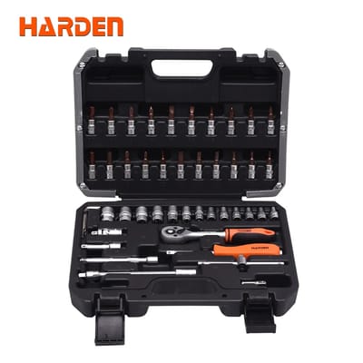 HARDEN 46 Pcs 1/4" Drive Socket & Bits Set | Professional Automotive & DIY Tool Kit | Model: 510346_img_0