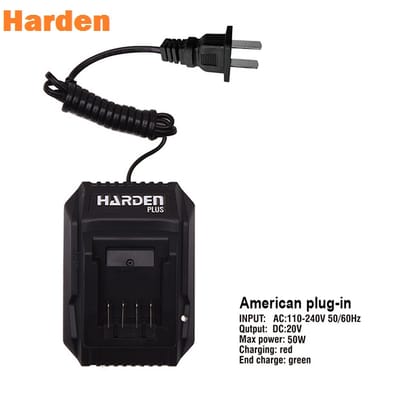 HARDEN 20V Li-ion Battery Charger | Fast & Smart Charging | European Plug | Model: 756928_img_0