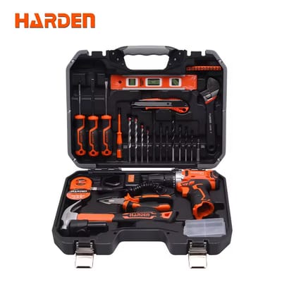 HARDEN 36 Pcs Multi-Functional Cordless Impact Drill & Household Tool Set | Professional DIY Kit | Model: 510836_img_0