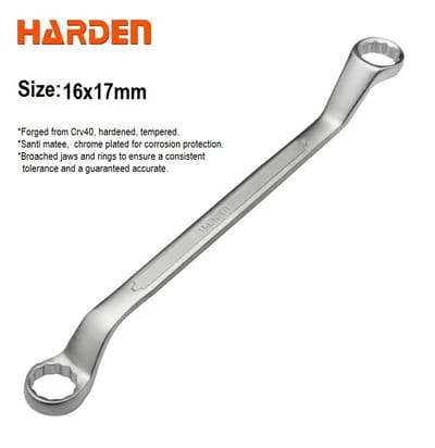 HARDEN Double Ring Spanner - 1Pcs ( 6x7 | 8x9 | 14x15 | 16x17 | 18x19 | 20x22 | 21x23 | 24x27 | 25x28 | 30x32mm ); 541306_img_9