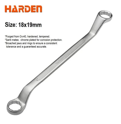 HARDEN Double Ring Spanner - 1Pcs ( 6x7 | 8x9 | 14x15 | 16x17 | 18x19 | 20x22 | 21x23 | 24x27 | 25x28 | 30x32mm ); 541306_img_10
