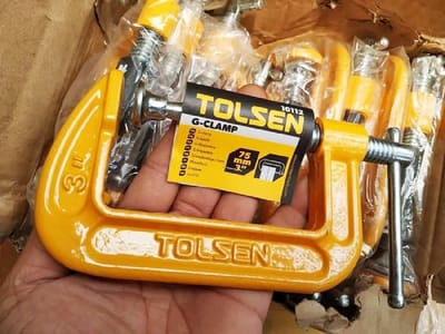 TOLSEN G Clamp (3" | 4" | 6" | 8") Powder Coated Bar, Heavy Duty_img_8