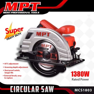 MPT ,MCS1803, Circular Saw, 185mm, 1380w, Bore: 20mm, Model: MCS1803_img_0