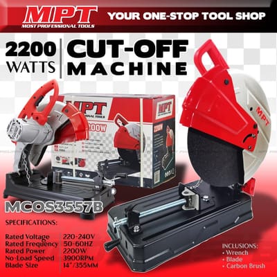 MPT,MCOS3557B,Cut off Saw, 2200w, Disc: 355mm/ 14'', Bore: 25.4mm/ 1"; Model: MCOS3557B_img_0