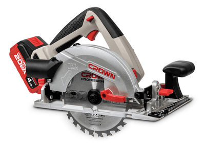 CROWN,CT25002-165HX,Professional Cordless Circular Saw ( With Battery & Charger ), 20V, 4.0Ah, 165mm, 90/45/50°, 57/41/37mm; CT25002-165HX_img_0