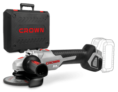 CROWN,CT23001,Cordless Angle Grinder, ( Battery & Charger Included ), 20V, 4.0Ah, 115mm - CT23001-115HX_img_0
