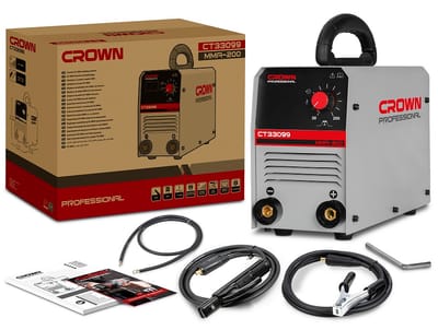 CROWN CT33099 Professional Inverter DC MMA Welding Machine, 160-265V, 30-160A, 2.5-4mm; CT33099_img_0
