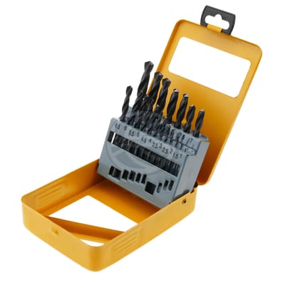 TOLSEN 19pcs HSS High Speed Twist Drill Bits Set (1-10MM) w/ Hard Case 75081_img_3
