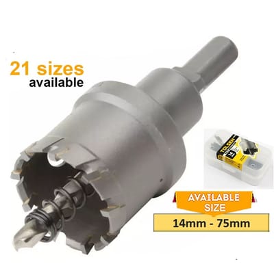 TOLSEN TCT Hole Saw (14mm to 75mm) Special Carbide tip 3 - Ply Cutters For Metal_img_0