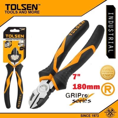 TOLSEN Diagonal Cutting Pliers ( 6" | 7" ), CrV, Industrial Series; Model: 10018 | 10019_img_2