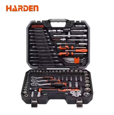 Harden 132Pcs 1/2, 3/8 & 1/4 inch Dr. Socket set Car Repairing Hand Tool Kit Auto Tool Sets 510822_img_0
