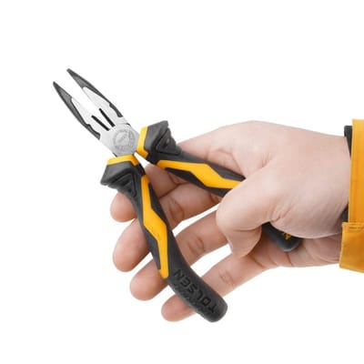 TOLSEN 6" Bent Nose Pliers (160mm) Industrial GRIPro Series Model: 10023_img_3