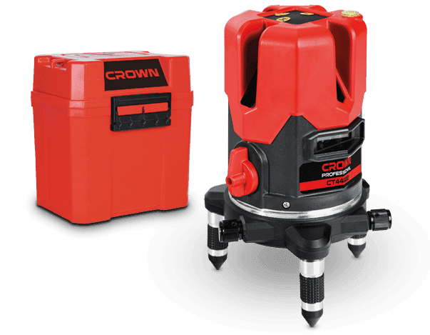 CROWN CT44022 Professional Laser Level, 1V1H1D, 30m, ±1mm; CT44022