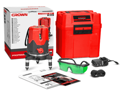 CROWN CT44022 Professional Laser Level, 1V1H1D, 30m, ±1mm; CT44022_img_1