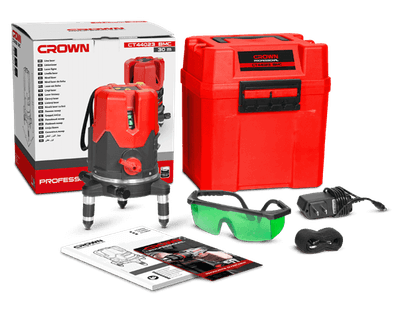 CROWN CT44023 Professional Laser Level, 2V1H1D, 30m, ±1mm; CT44023_img_3