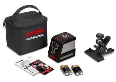 CROWN CT44046 Professional Line Laser, 1V1H, 15m, ±3mm; CT44046_img_0