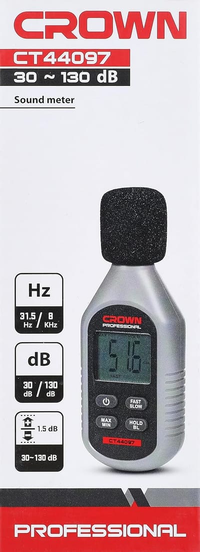 CROWN CT44097 Sound Meter, 20-130dB; CT44097_img_2