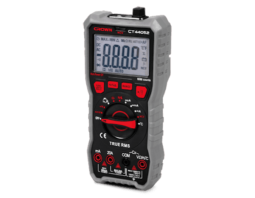 CROWN CT44052 Digital Multimeter, 750ACV, 1000DCV, 20A; Model : CT44052