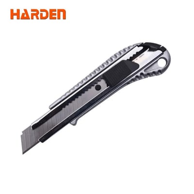 HARDEN Aluminium Alloy Knife, 18mm x 180mm, Snap-off Cutter, Aluminum Alloy Cutter, household Utility Cutter; 570307_img_0