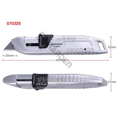 HARDEN Universal Utility Knife, 18mm Width Blade, Folding Utility Knife, Multi Hand Cutting Tool Box, Cutter Knife Cutter; 570325_img_4