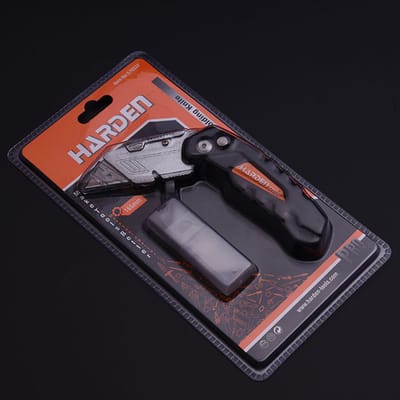 HARDEN Folding Anti Cutter 165mm with 5Pcs Refill, Multi Hand Cutting Tool Box, Cutter Knife Cutter; 570332_img_8