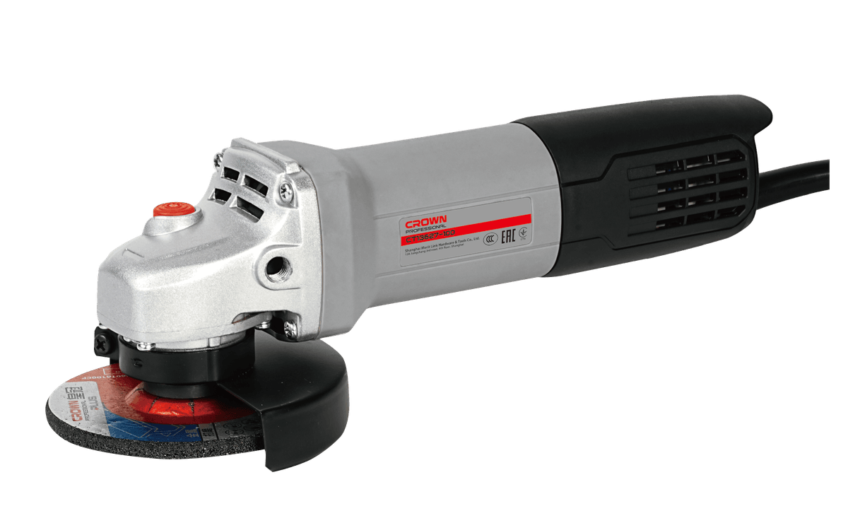 CROWN CT13627 4" Professional Angle Grinder, 780W, 100mm, Rear switch; CT13627 - 100