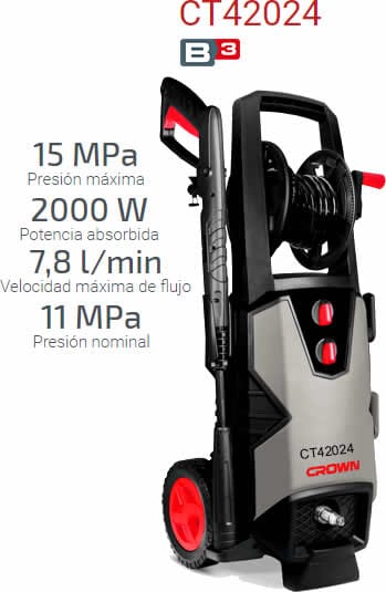 CROWN CT42024,2000W 150bar High Pressure Washer Car Washer Bike Washer Cleaner, 6.7L/min Model: CT42024_img_5