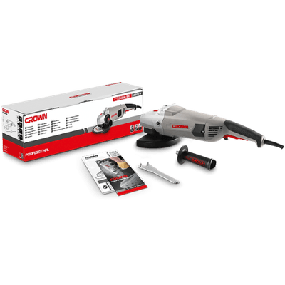 CROWN CT13489 7" Professional Angle Grinder, 2600W, 180mm, Rear switch; CT13489 - 180_img_1