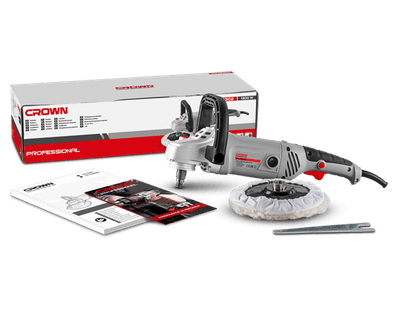 CROWN ,CT13302, 7", Professional Polisher, 1300W, 180mm, Angle Polisher, Car Polisher; CT13302_img_2