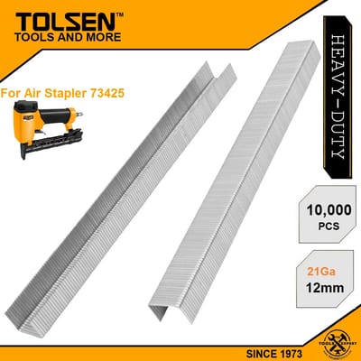 Tolsen 10000Pcs Air Crown Staple 21Ga (12mm) Model: 73425_img_0