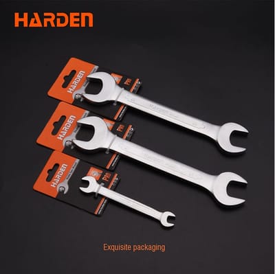 HARDEN Double Open End Spanner Wrench Dulley Spanner; ( 6x7 | 8x9 | 10x11 | 12x13 | 14x15 | 16x17 | 18x19 | 20x22 | 21x23 | 24x27 | 25x28| 30x32mm ) 541206 to 541230_img_6