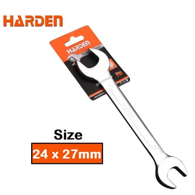HARDEN Double Open End Spanner Wrench Dulley Spanner; ( 6x7 | 8x9 | 10x11 | 12x13 | 14x15 | 16x17 | 18x19 | 20x22 | 21x23 | 24x27 | 25x28| 30x32mm ) 541206 to 541230_img_18