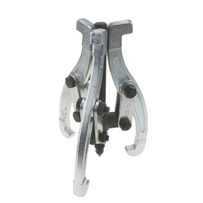 TOLSEN 65011 4" 3-Jaw Gear Puller, Adjustable, Forged Steel, Zinc Plated | Model: 65011_img_1